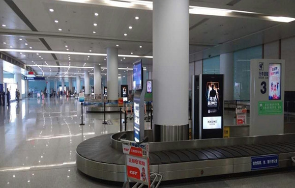 南昌機場T2國內(nèi)到達行李轉(zhuǎn)盤獨立刷屏廣告