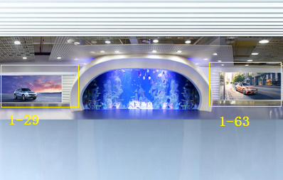 北京機(jī)場(chǎng)T1一層行李廳中間水族館右左側(cè)動(dòng)感燈箱廣告