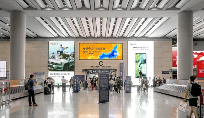 昆明機(jī)場行李提取廳都有哪些LED媒體？