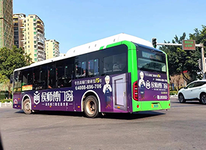 惠州公交車廣告價(jià)格多少錢？惠州公交車體廣告家裝建材案例