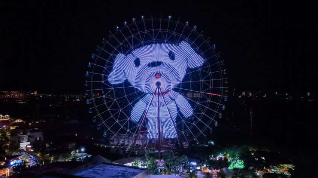 三亞摩天輪燈光秀廣告投放，三亞海棠灣夢幻不夜城大屏廣告價(jià)格