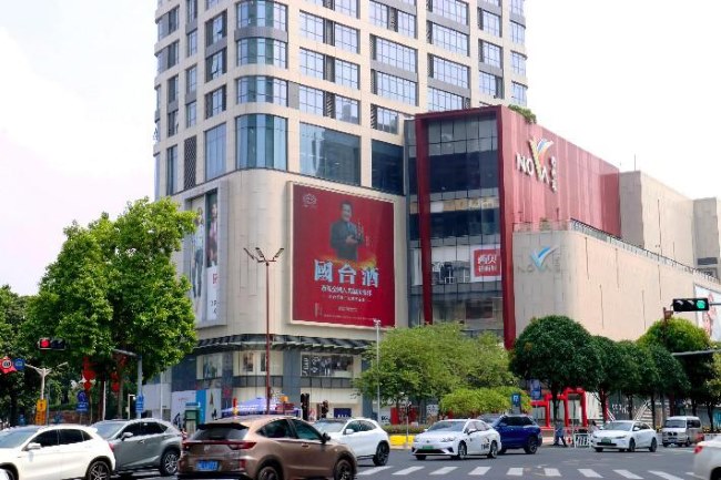 佛山祖廟Nova嶺南站外墻LED廣告投放，佛山大屏廣告價(jià)格