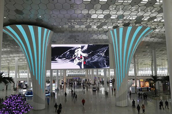 深圳機場LED大屏廣告價格多少錢？政府文旅深圳寶安機場廣告案例